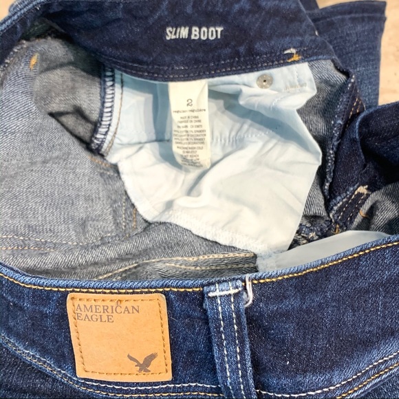 American Eagle 🦅 Slim Boot Stretch Jeans Sz 2 Reg - Picture 6 of 8